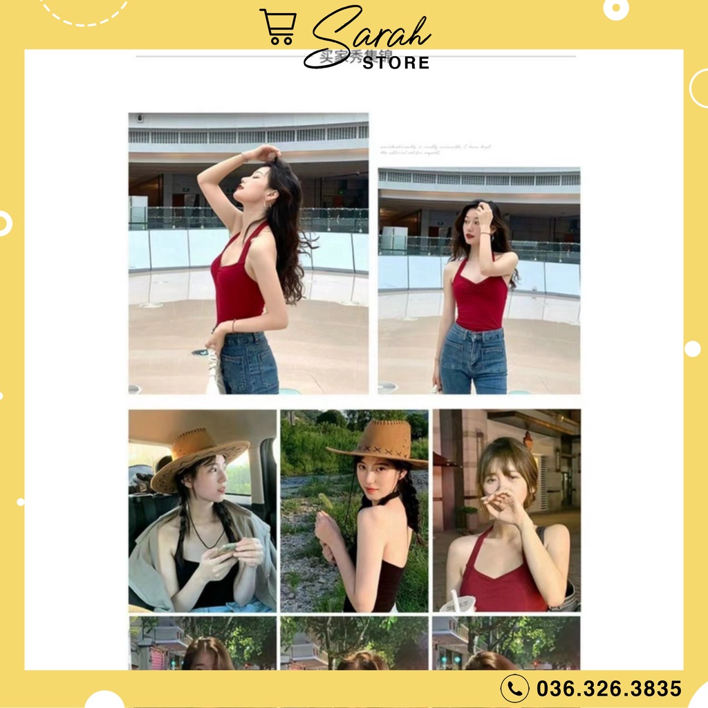 Áo Thun Nữ Cổ Yếm Sexy Có Mút Đệm Ngực Siêu Hot v101