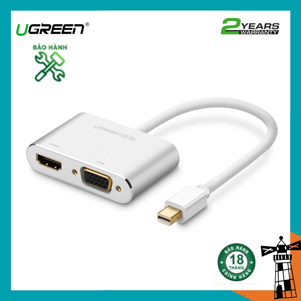 Cổng Chuyển Đổi Mini DisplayPort Sang HDMI/VGA Ugreen 20421