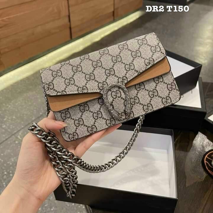 🎒🎒🎒Túi gucci đầu rồng dây xích Size 18CM