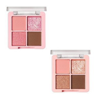 PHẤN MẮT 4 Ô MÀU BLACK ROUGE CH01 CRYSTAL HEART LOCK SHADOW - OLIX