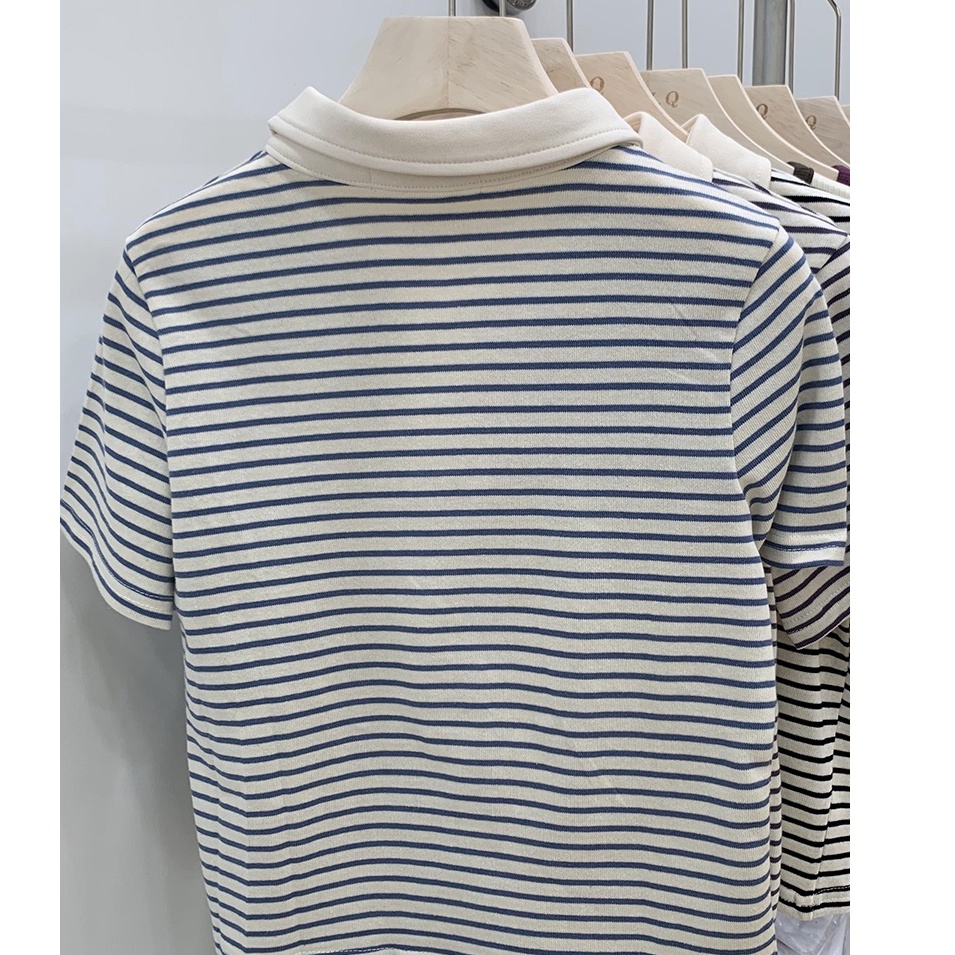 Áo Thun polo Tay Ngắn Họa Tiết Sọc 51898