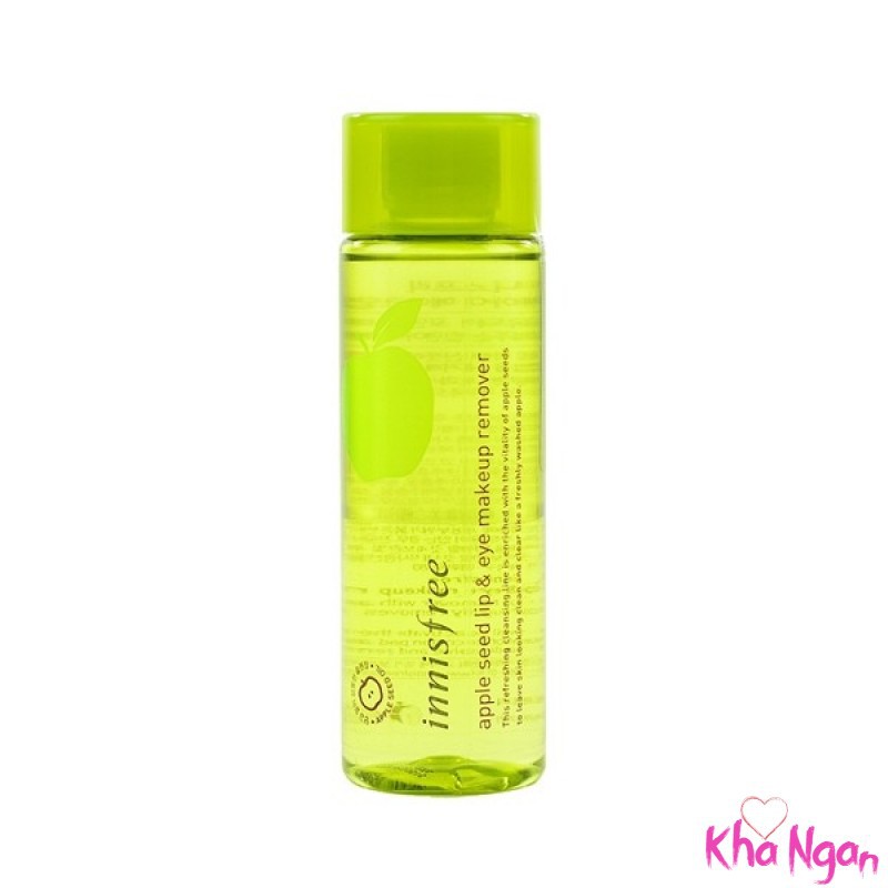 Tẩy trang mắt môi Táo xanh Apple Juicy Lip & Eye Remover Innisfree