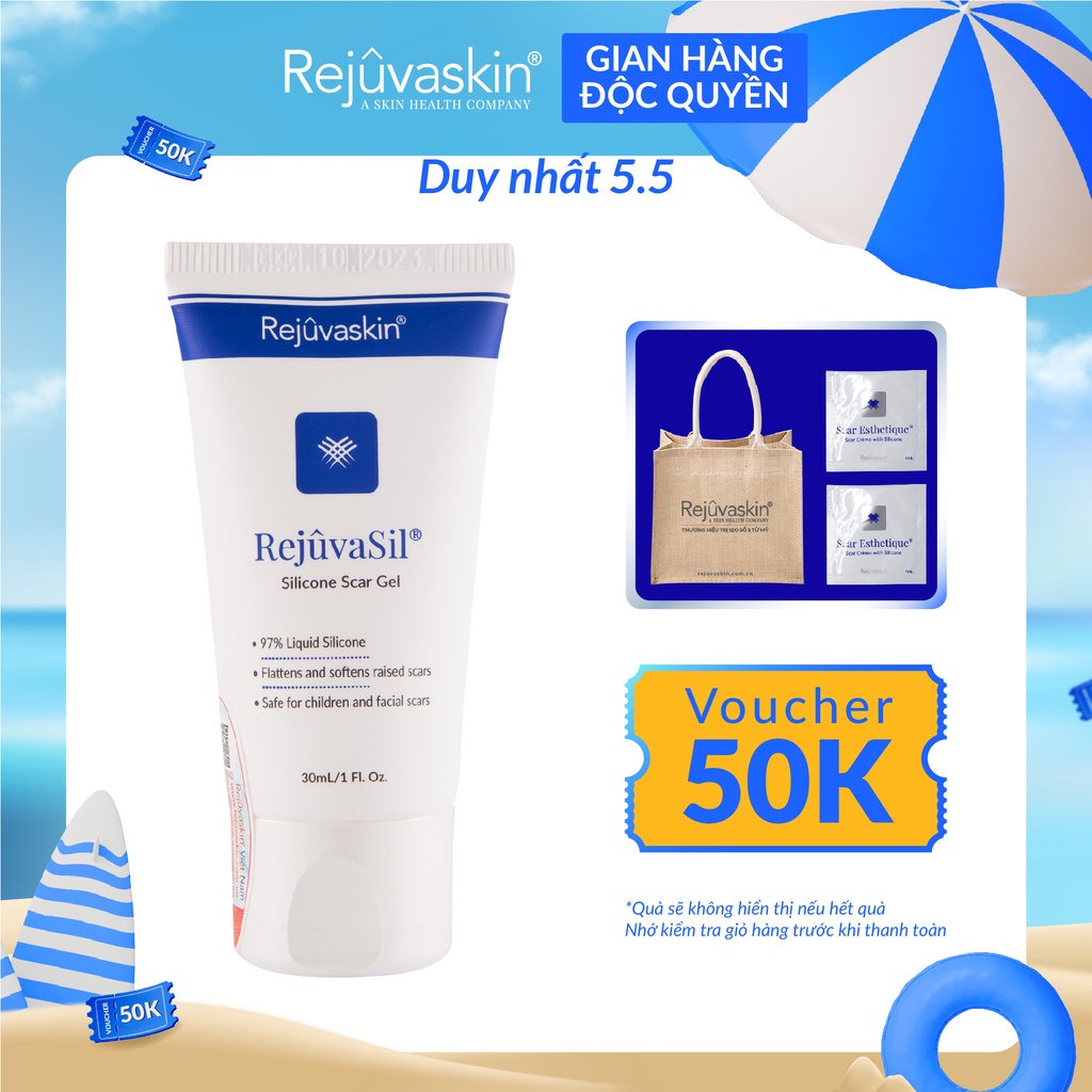 Gel Xóa Sẹo Lồi / Phì Đại REJUVASKIN Scar Rejuvasil 30ml