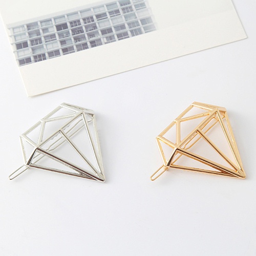 Kẹp tóc hình kim cương thanh lịch cho nữ