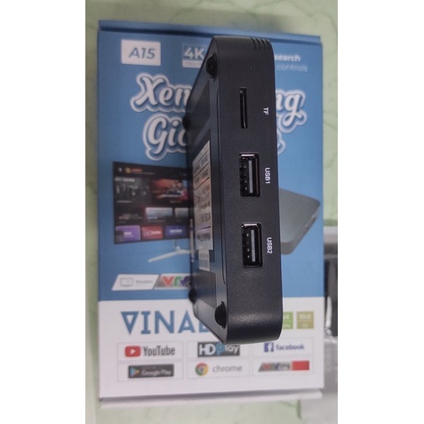 ĐẦU THU TV BOX ANDROID 10.0 CHÍNH HÃNG VINABOX A15 2021 CHẤT LƯỢNG TỐT