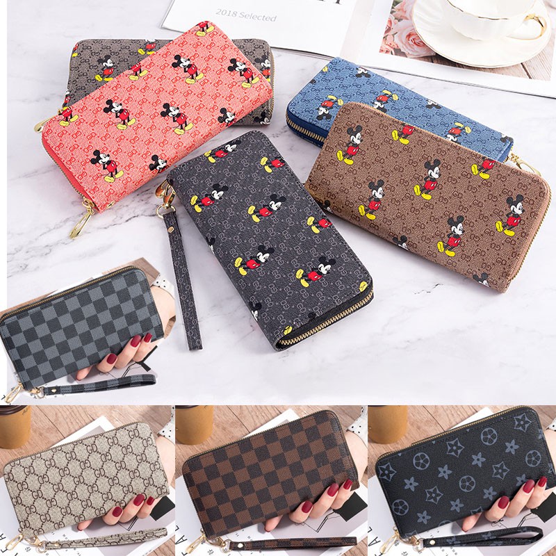 Ví dài nữ in hình chuột Mickey