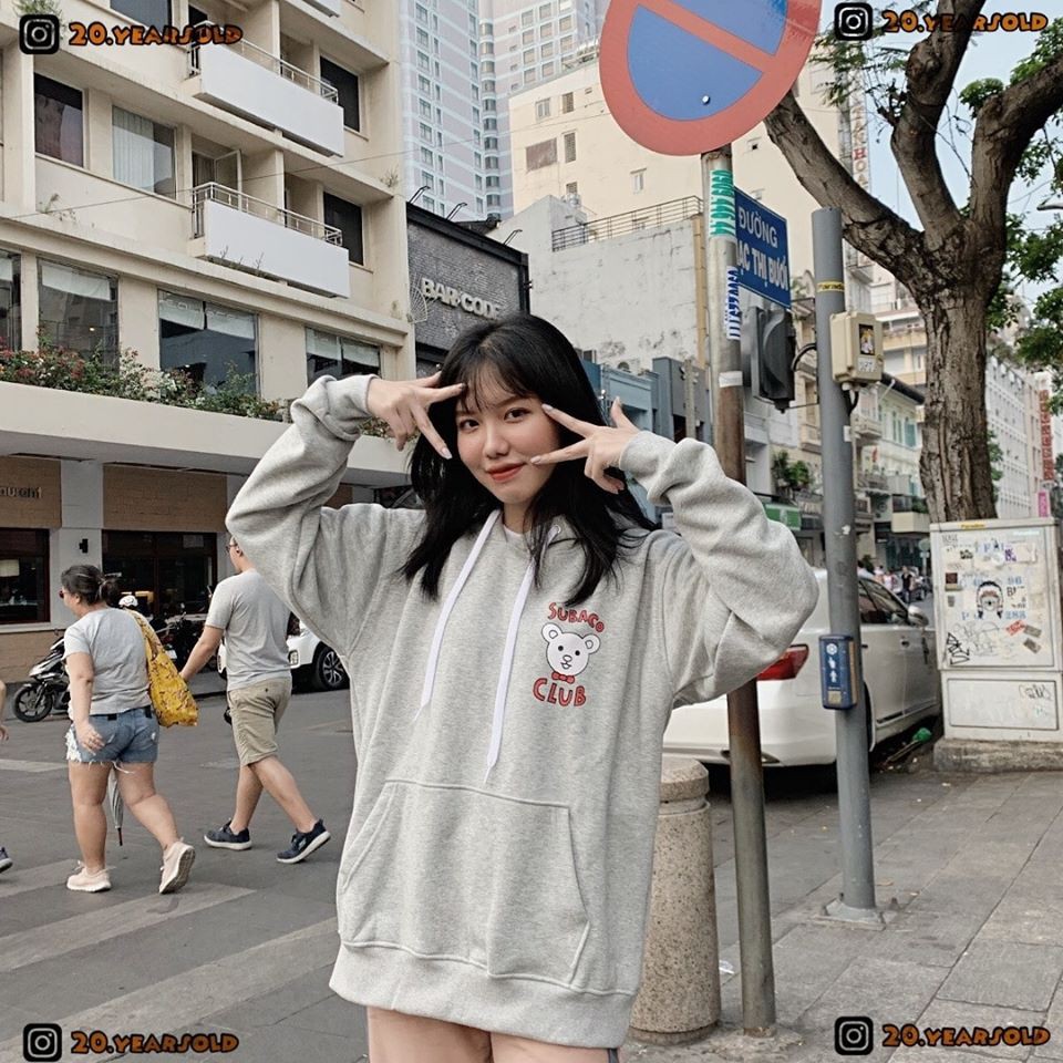 Áo Khoác Nỉ Hoodie YAYSHOP - Áo Chất nỉ bông mềm dày dặn in hình Gấu Subaco Club cực đáng yêu