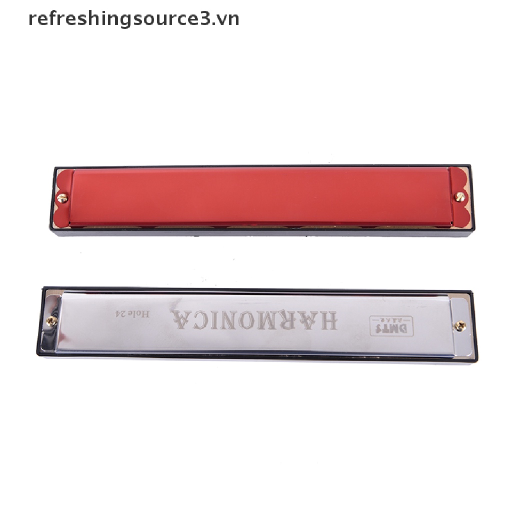 Kèn Harmonica 24 Lỗ Màu Đỏ / Đỏ Dành Cho Người Mới Bắt Đầu