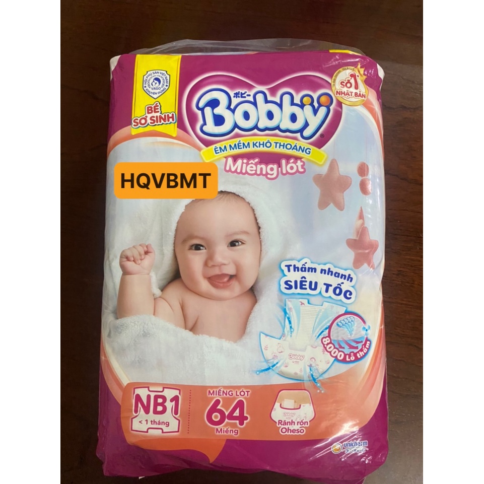 Miếng Lót Sơ Sinh Bobby Newborn 1 64 miếng