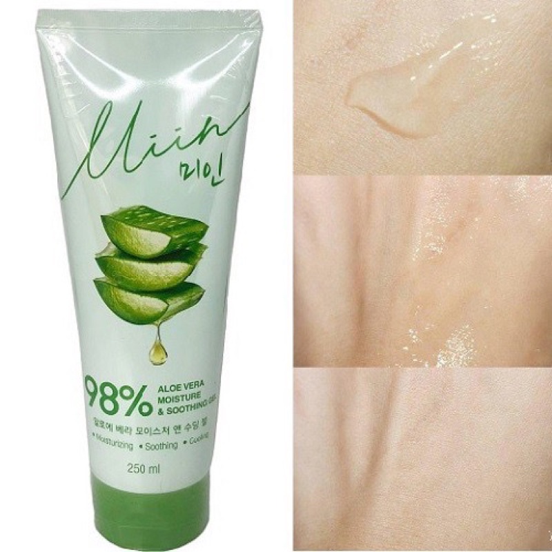 Gel Dưỡng Da Nha Đam Miin Aloe Vera Moisture &amp; Soothing Gel 250ml