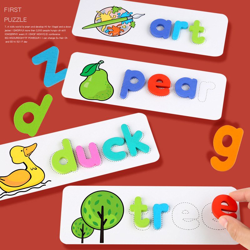 BỘ Spelling Game 2- Chữ Cái Tiếng Anh,52 bộ thẻ học ghép chữ LOẠI MỚI