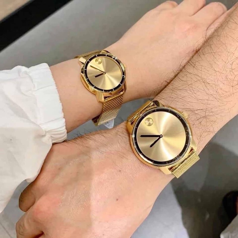 Đồng hồ Mo.vado Bold Couple Gold Mesh Watch 3600373 và 3600242 dành cho các cặp đôi 44 mm và 36 mm