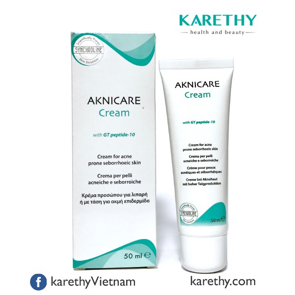 Aknicare Cream: Kem Kiềm Nhờn & Dưỡng Ẩm Da Mụn Trứng Cá (50 ml)