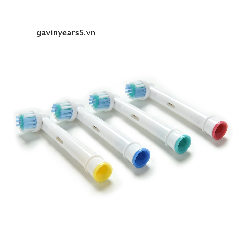 Set 4 Đầu Bàn Chải Đánh Răng Điện EB17-4 Thay Thế Màu Trắng Cho Braun Oral B