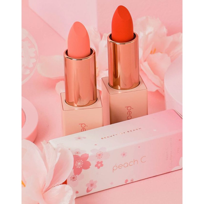 [BLOSSOM EDITION] Son thỏi siêu lì Peach C Blossom Edition Easy Matte Lipstick 3.6g