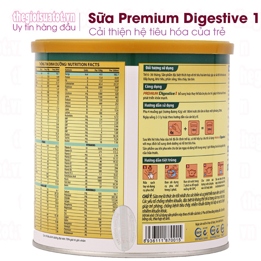 Sữa Premium Digestive 1 loại 700g | BigBuy360 - bigbuy360.vn