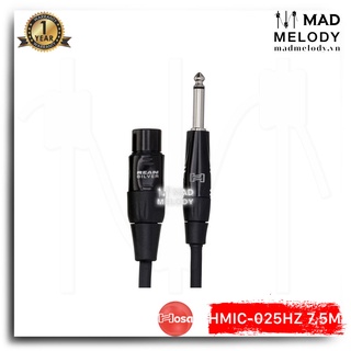 Hosa Pro Microphone Cable HMIC-025HZ (7.5m) (REAN XLR3F - 1/4in TS) (Dây cáp Micro dynamic 6ly 6.35mm TS, Brand New)