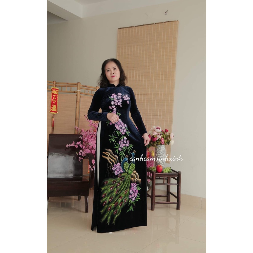 Áo dài mẹ chồng, mẹ vợ, dự tiệc sang chảnh, ảnh chụp thật