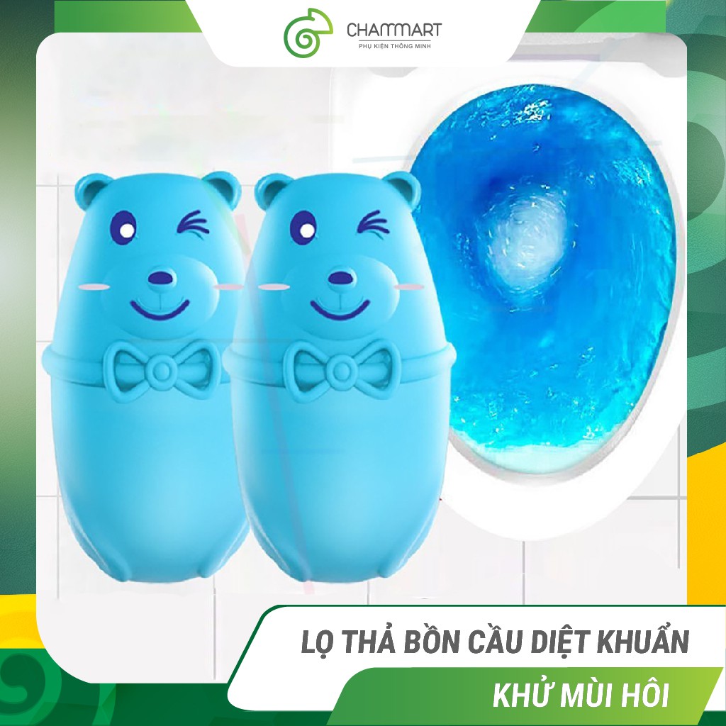 Lọ thả bồn cầu diệt khuẩn khử mùi hình gấu chai thả toilet thơm hương
