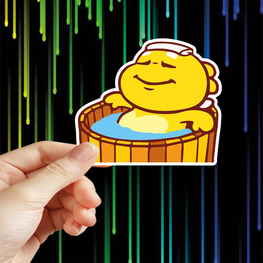 Bộ 24 hình dán Tem rồng con siêu cute, Chủ đề Good Night được cắt sẳn bằng máy chống nước dùng trang trí