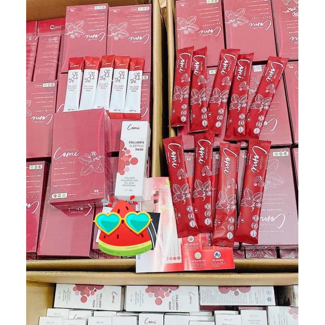 Sỉ Combo 5h- 10h collagen Comi hút nám trắng da Nhật Bản tặng 10h nạ ngủ