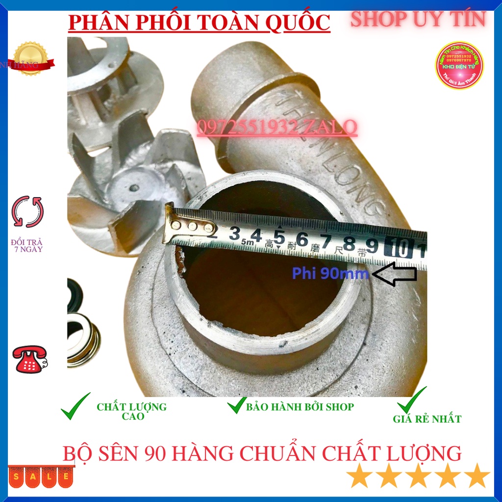Bộ sên ống 90mm chế máy bơm nước