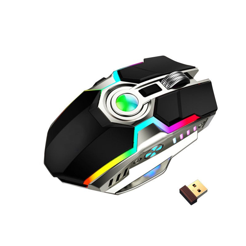 3500DPI 2.4Ghz 7Key Wireless Gaming LED RGB USB Charge Mouse Slient Microswitch