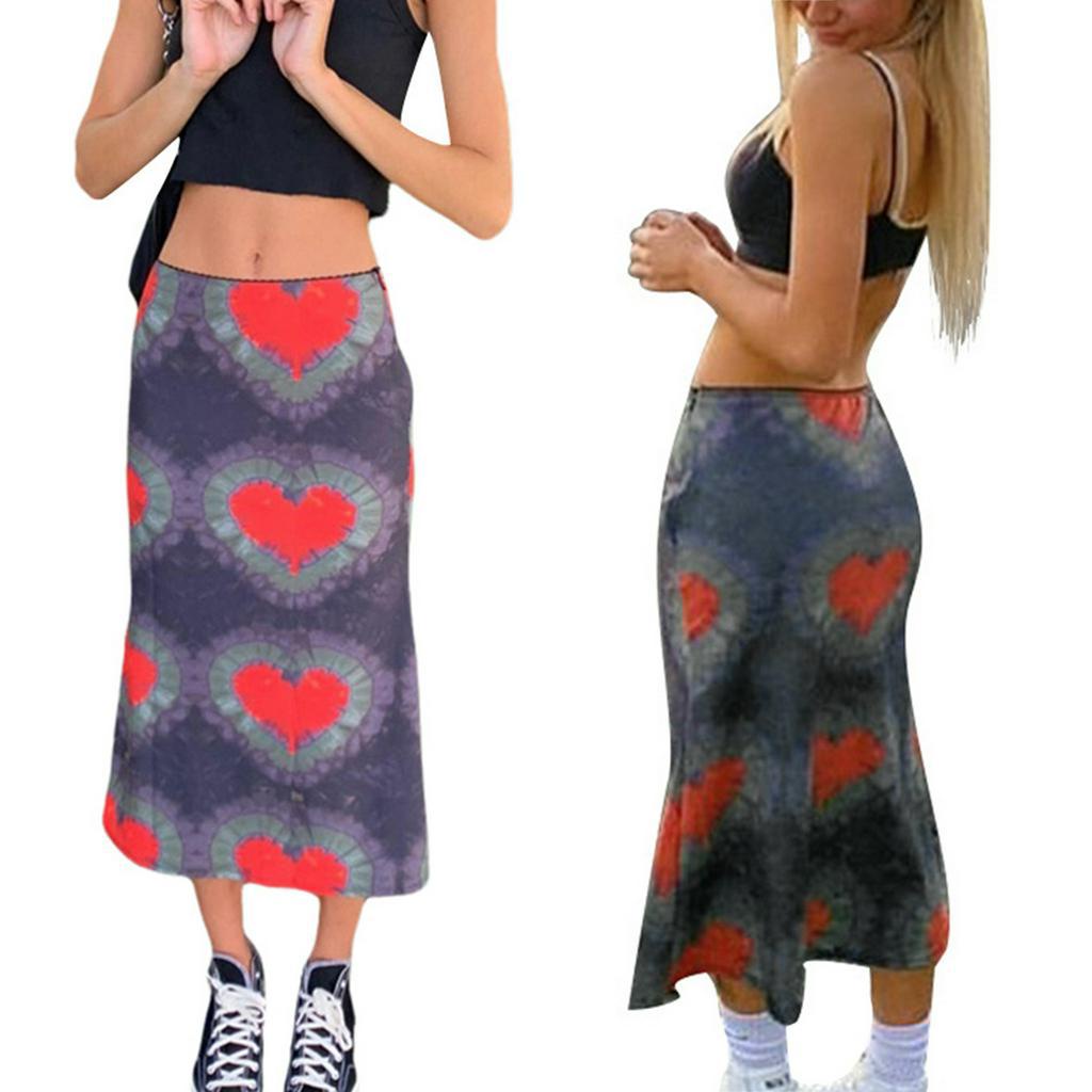Chân Váy Nữ In Hình Trái Tim Thời Trang Xinh Xắn