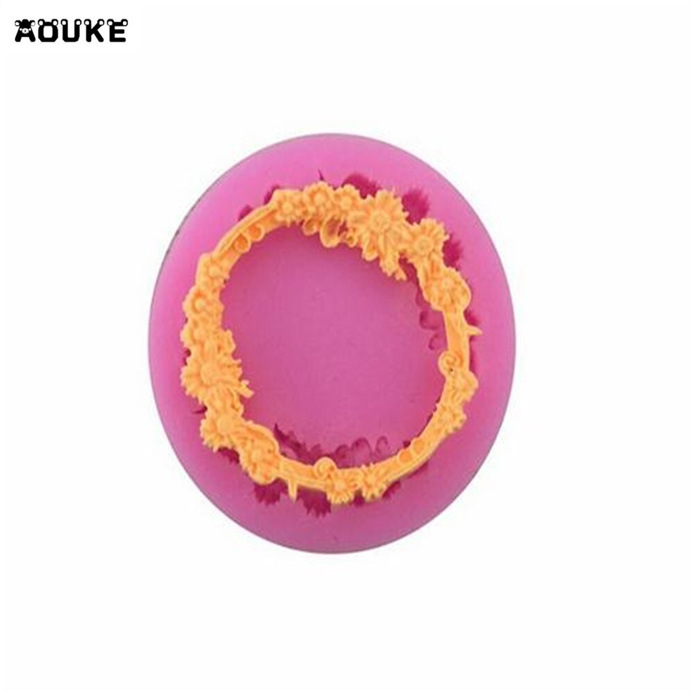 Khuôn fondant silicon vòng hoa nhỏ