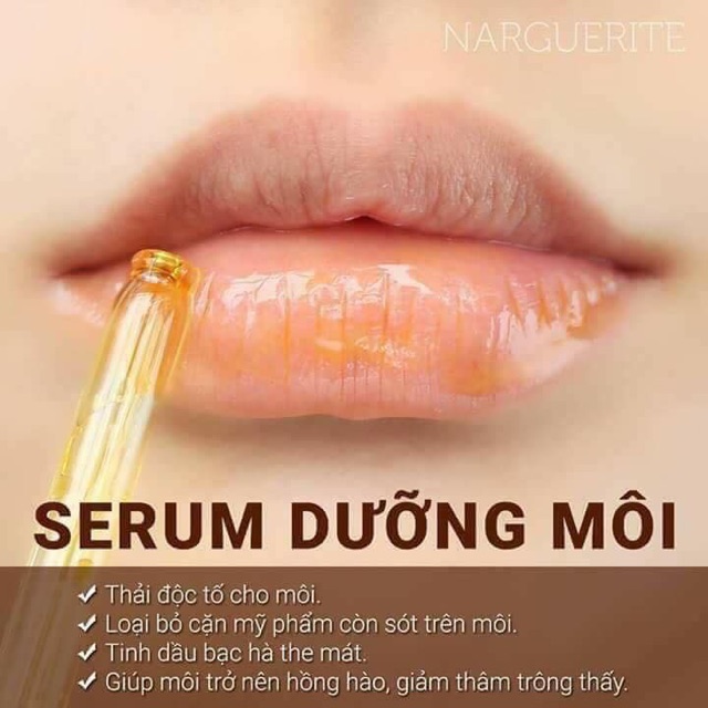 SERUM GIẢM THÂM MÔI , DƯỠNG MÔI MỀM MỊN NARGUERITE (5ml)