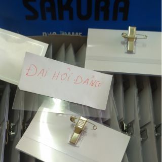 Thẻ cài Sakura - thẻ cài đại hội- thẻ cài kim băng