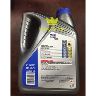 Dầu Nhớt Mobil Super 2000 X2 5W30 4L