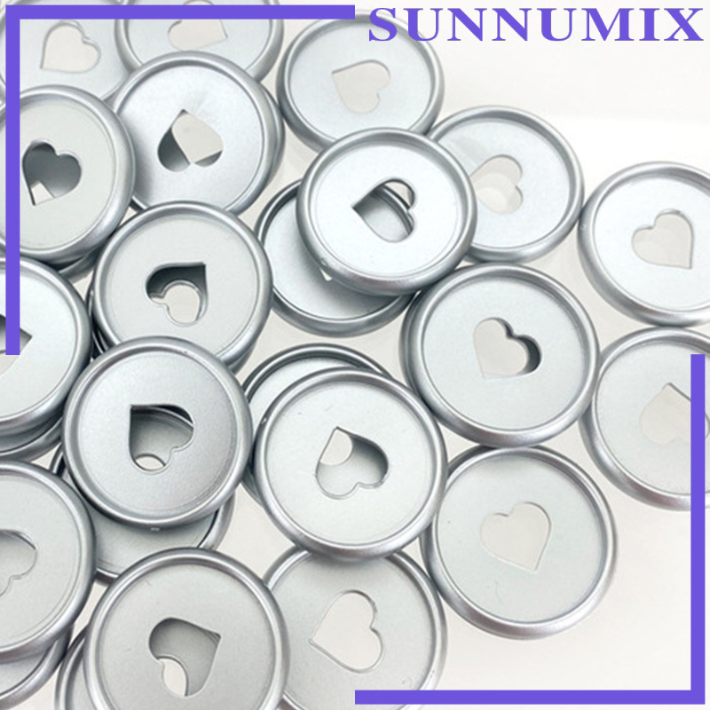 [SUNNIMIX]50Pcs Binder Ring Inner Pages Binding Buckles Paper Binders Discs