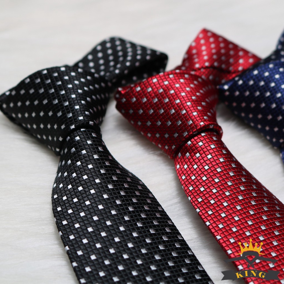 Cà vạt nam KING caravat nam chấm bi công sở cao cấp giá rẻ C052