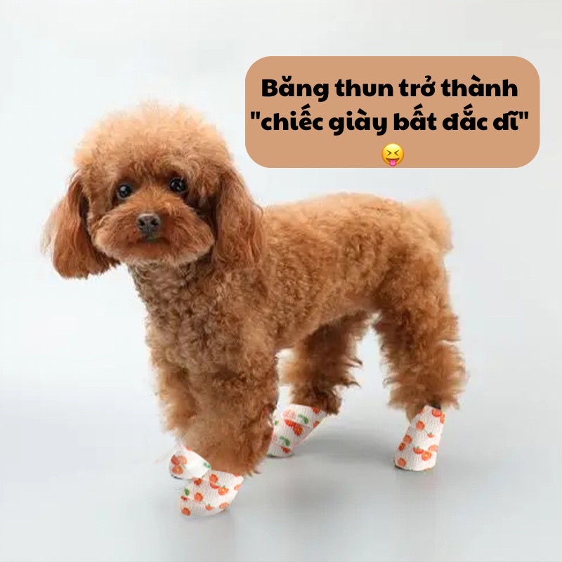 Băng quấn vết thương tự dính cho thú cưng / Cuộn băng thun bọc chân chó mèo/ Vải quấn bút ngón tay máy xăm