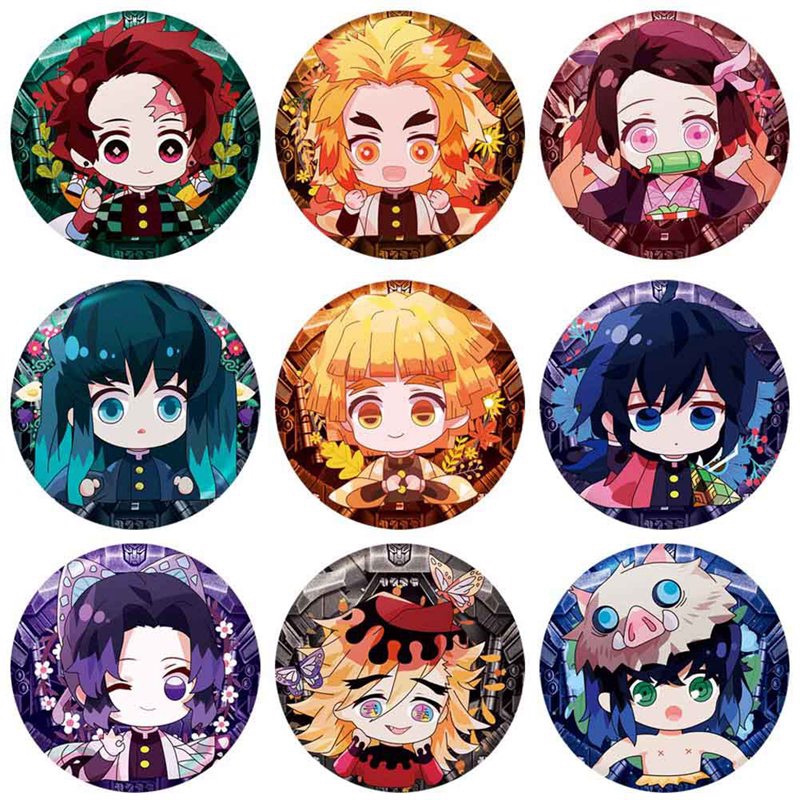 Huy hiệu cài áo hình nhân vật Anime One demon slayyaiba