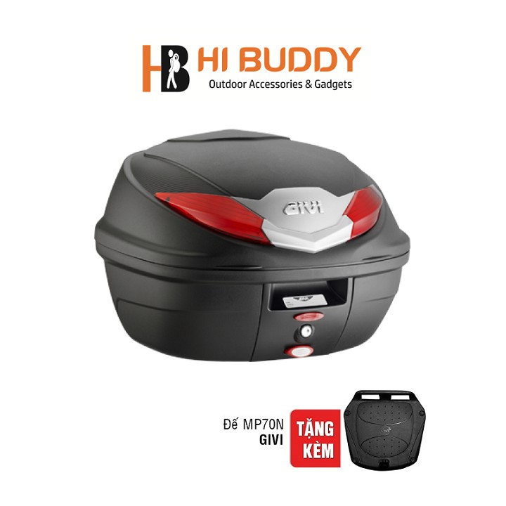 COMBO Thùng GIVI B360N 36 lít và Baga GIVI SRV (Kèm Đế Lắp Thùng)