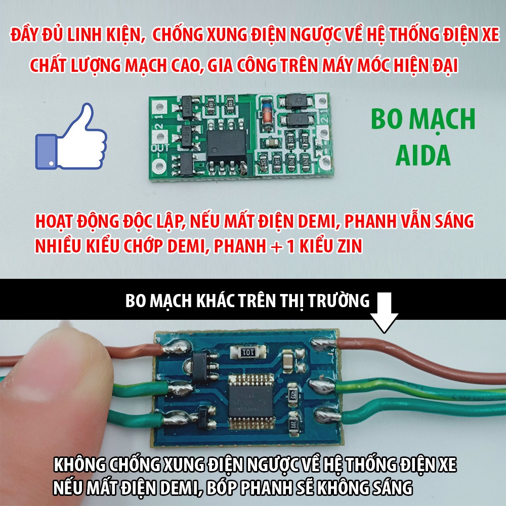 RSX 160 - Winner X - Bộ mạch sẵn giắc zin tạo chớp stop F1 nhiều kiểu + 1 zin - RSX 150 in Malaysia, Indonesia