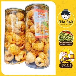 Da Heo Chiên Giòn Cháy Tỏi Ớt, Mắm Hành Lon 160g Nhà Gạo Loại 1 Thơm Ngon Đậm Vị