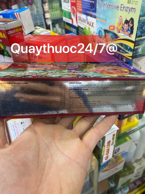 ✅VIÊN UỐNG GIẢI ĐỘC GAN CÀ GAI LEO XẠ ĐEN