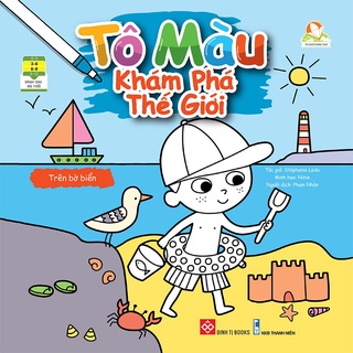 Sách - Tô màu khám phá thế giới- Trên bờ biển