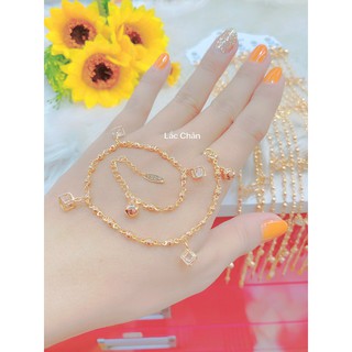 Lắc Chân Nữ Mạ Vàng 18K Mẫu UH065R1004 - Mang đi chơi, đi tiệc rất đẹp - Bao hoàn tiền, bao đổi trả trong 07 ngày