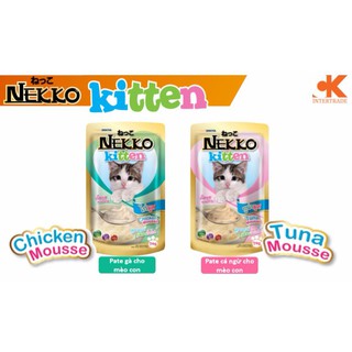 Pate mèo con kitten nekko 70g