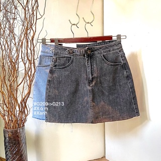 Chân váy nữ ngắn jean chữ A năng động