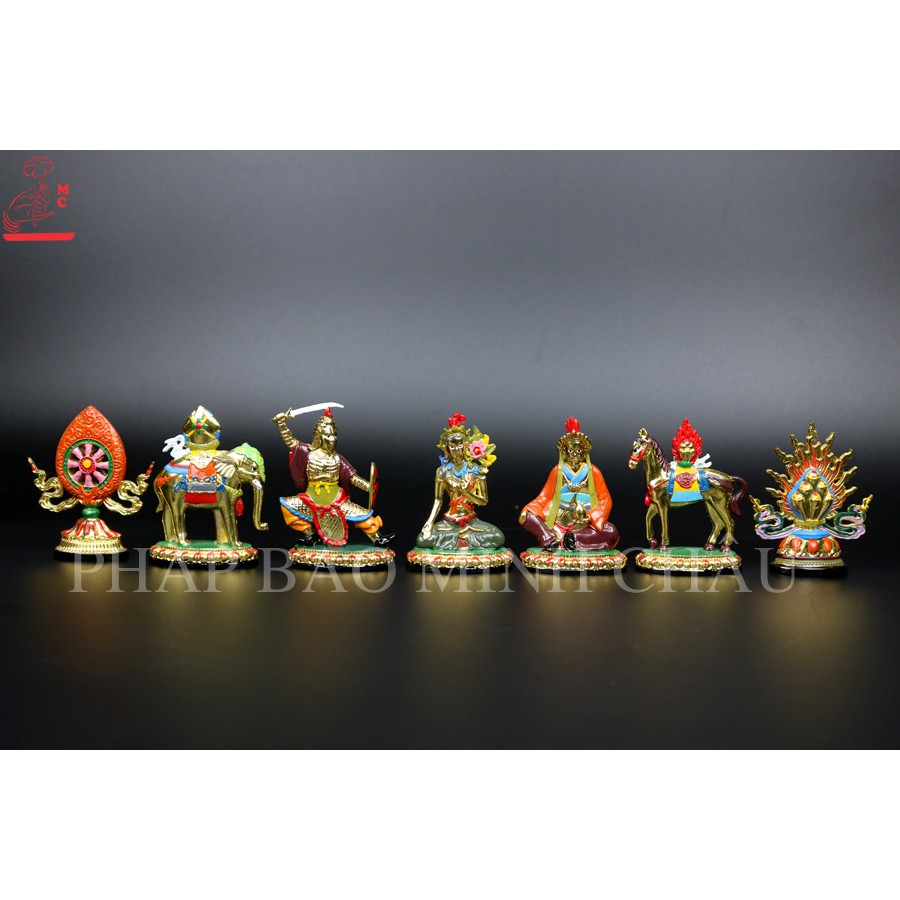 Bộ Thất Bảo Luân Vương màu 9cm