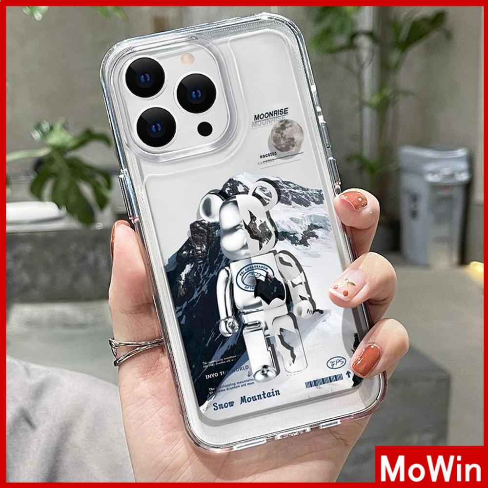 Ốp điện thoại in gấu Iceberg nút kim loại thích hợp cho iPhone 14 Pro Max 14 Plus 13 Pro Max 12 Pro Max 11 XR 7Plus