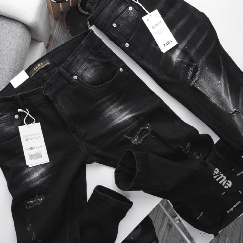 Quần jean nam xuất xịn ống côn ôm thời trang | BigBuy360 - bigbuy360.vn