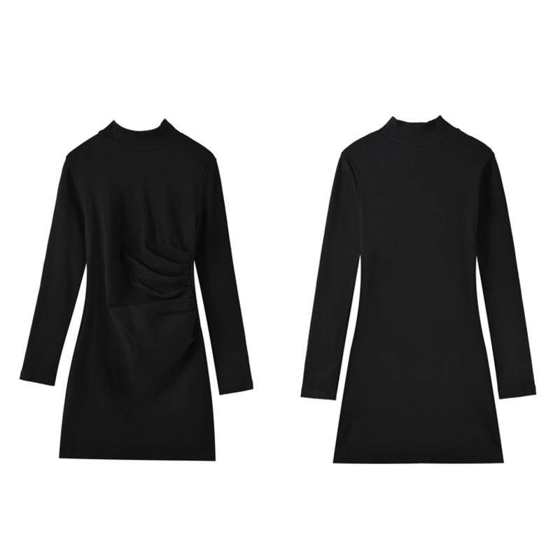 Đầm đen dáng ôm thời trang thu đông dành cho nữ