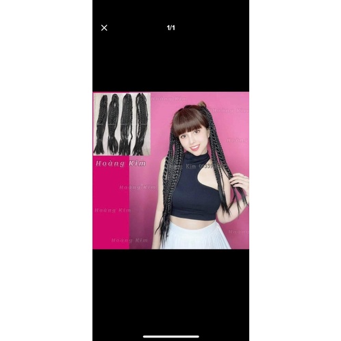 Tóc giả cột tết 9 bính rít ❤️freeship 50k❤️ giá 1 chùm cao cấp