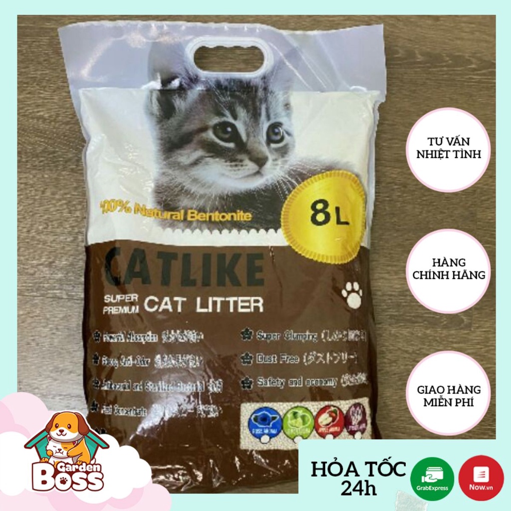Cát vệ sinh mùi cafe cho mèo - cát Catlike 8l/cat box